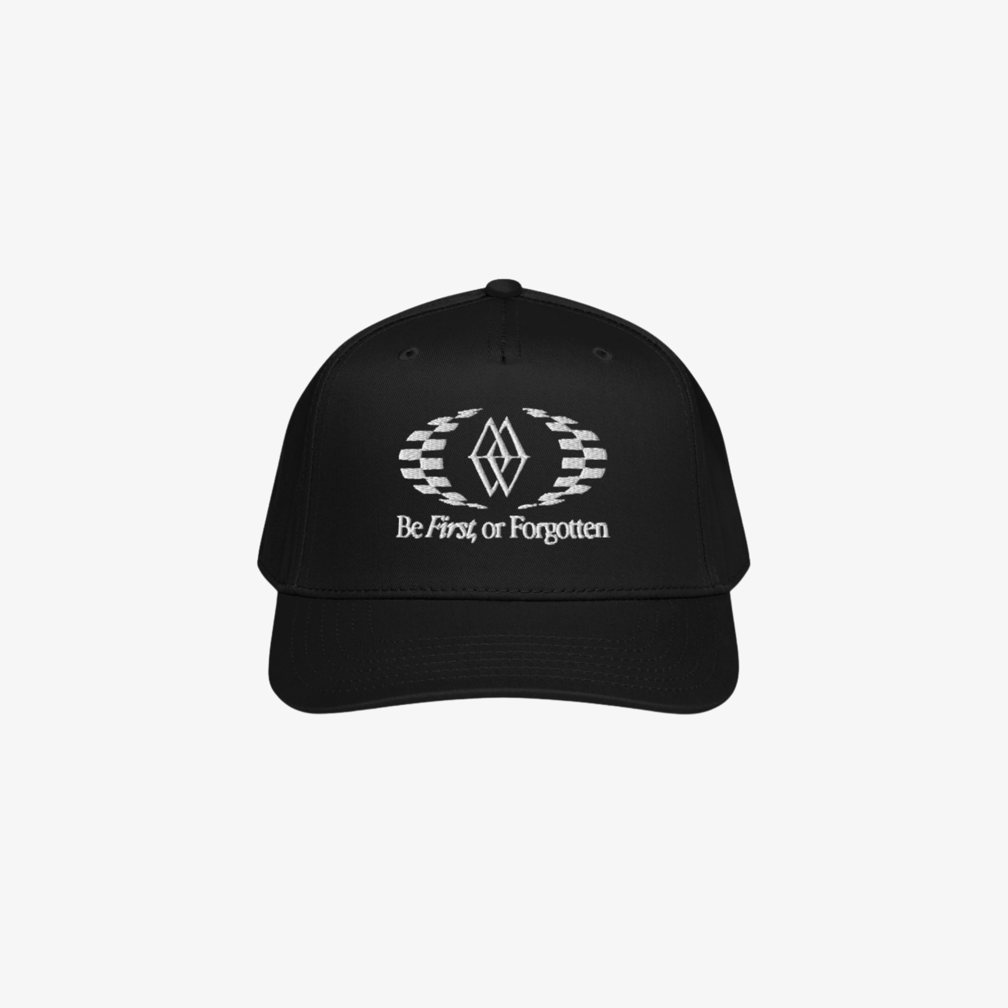 Be First or Forgotten 5-Panel Hat - Black