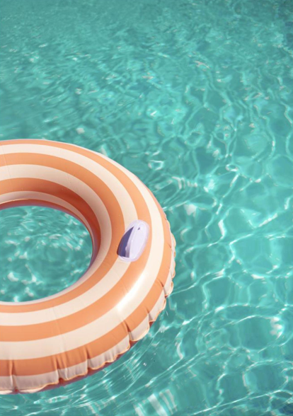 Peach Fuzz Swimming Pool Fun