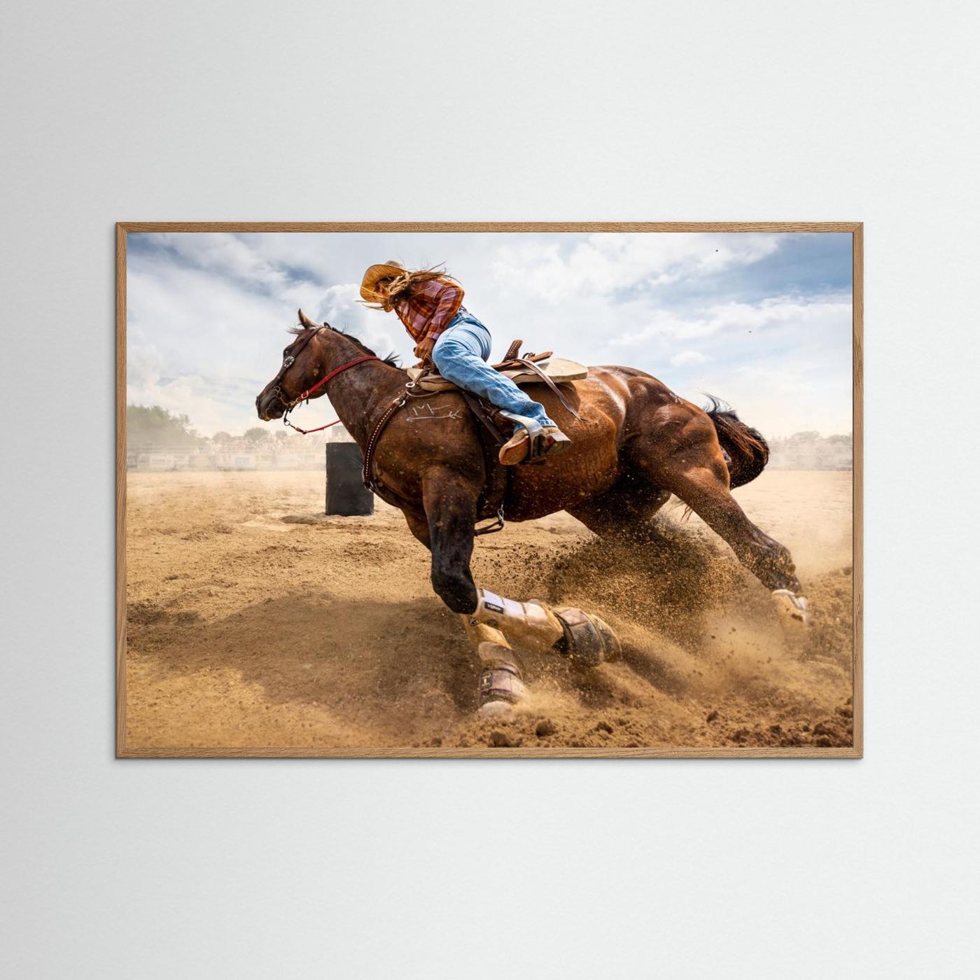 Barrel Racing Action