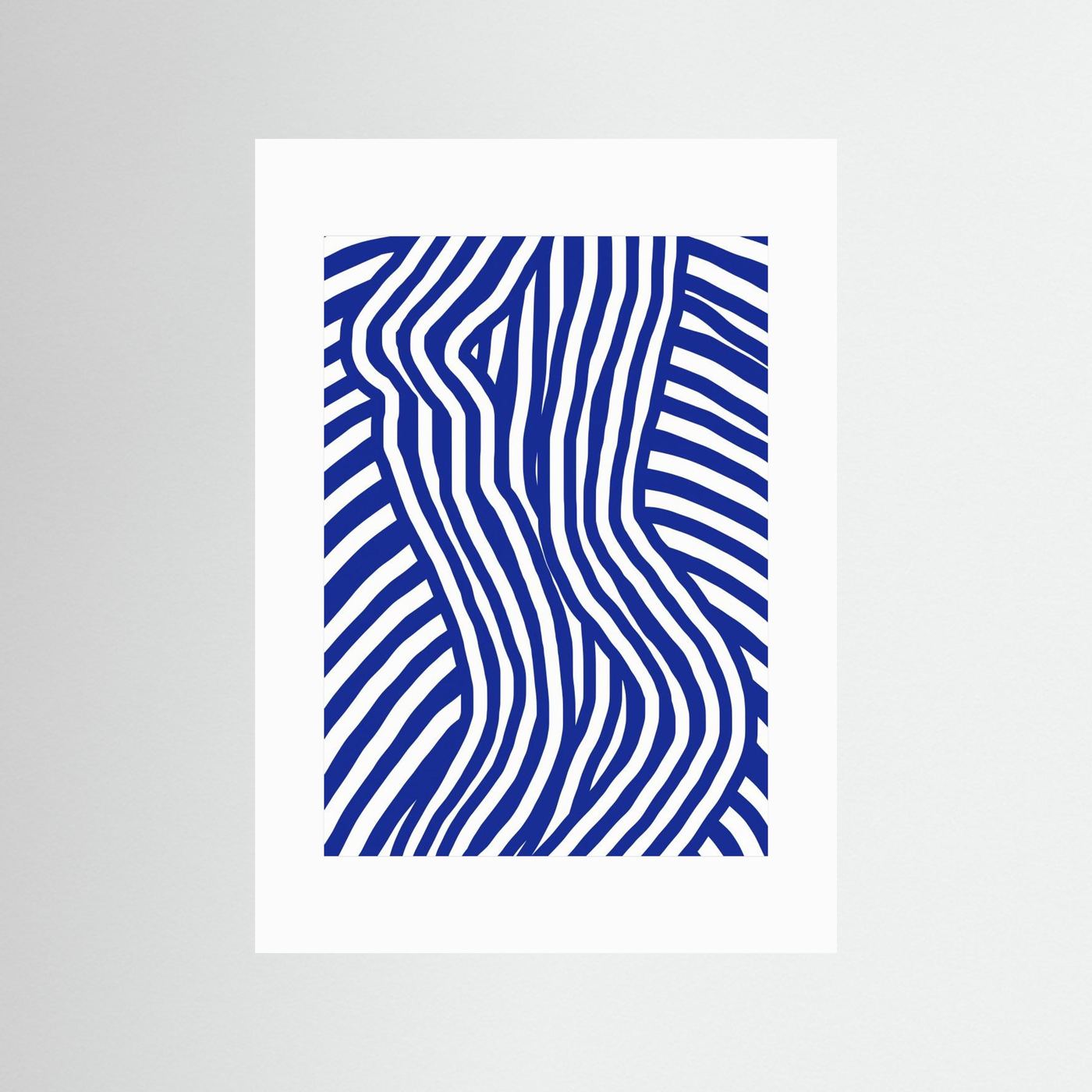 Blue and White Striped Nude by Little Dean