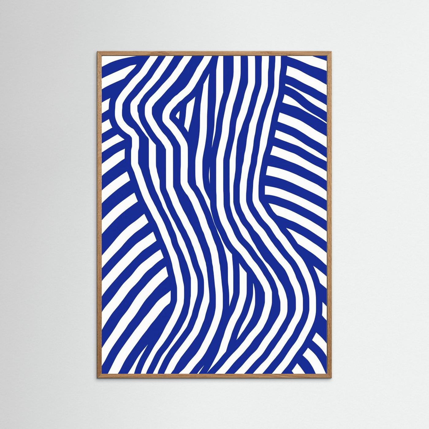 Blue and White Striped Nude by Little Dean