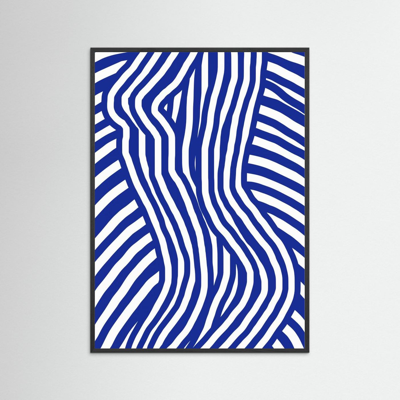 Blue and White Striped Nude by Little Dean