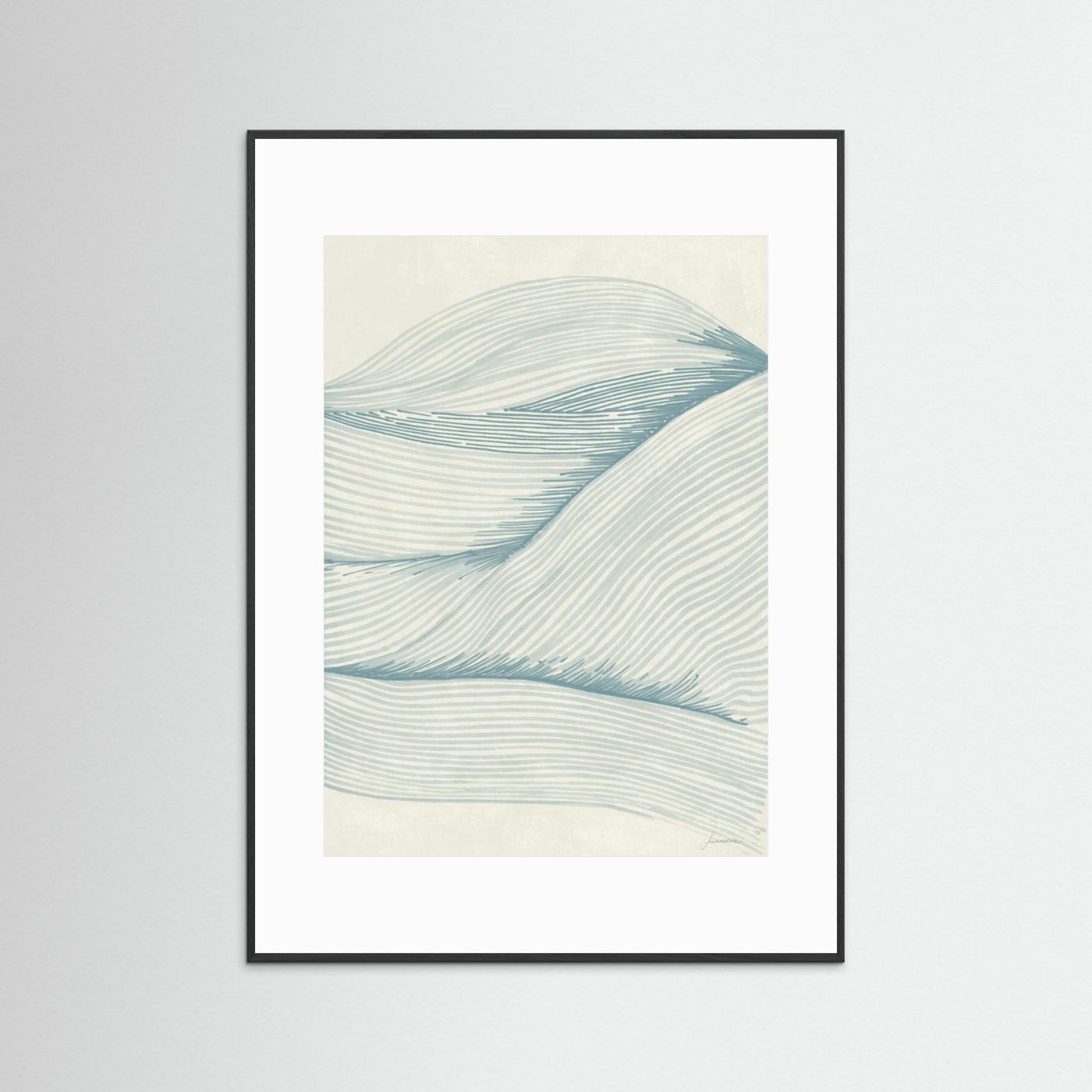 Ocean in lines 02 by Lucrecia Caporale