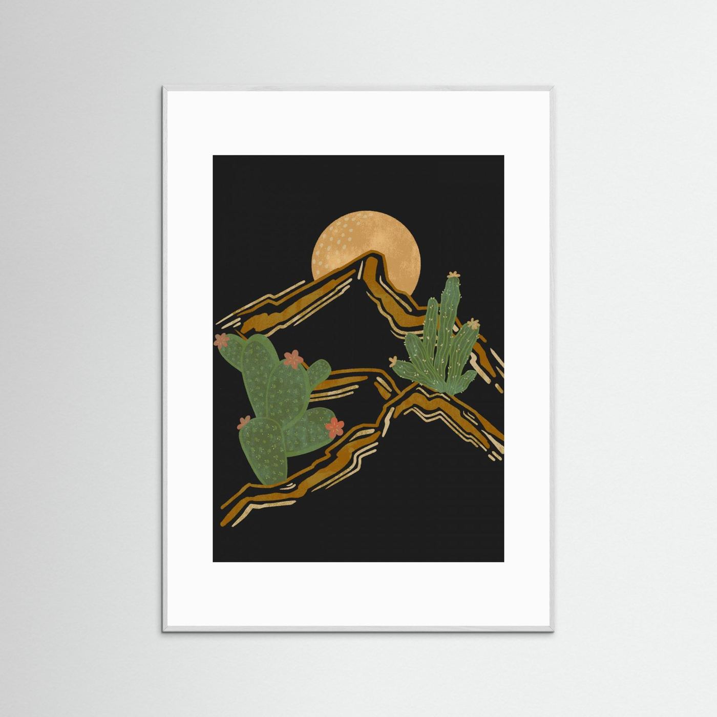 Rocky Mountain and Cactus by Nikita Jariwala