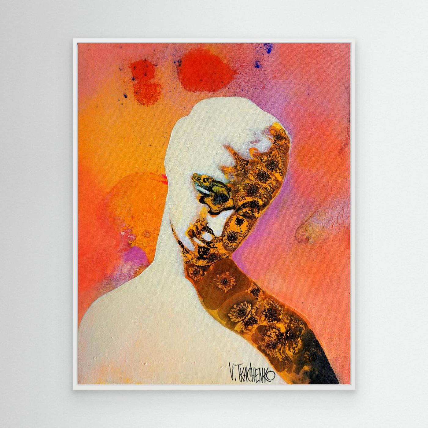 Abstract Golden Figure by Victor Tkachenko