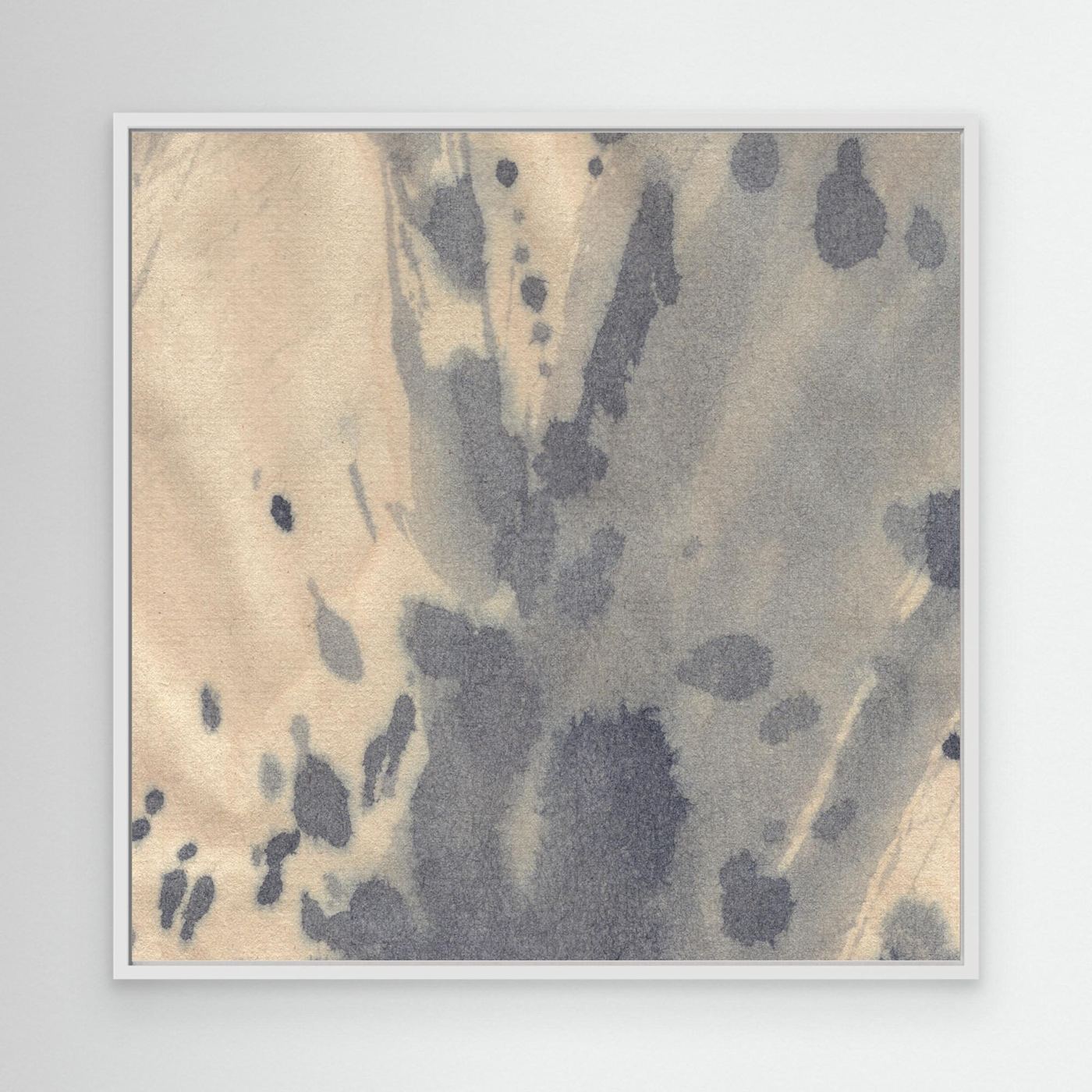 Wabi-sabi neutral minimalist watercolor painting by Dina Dankers