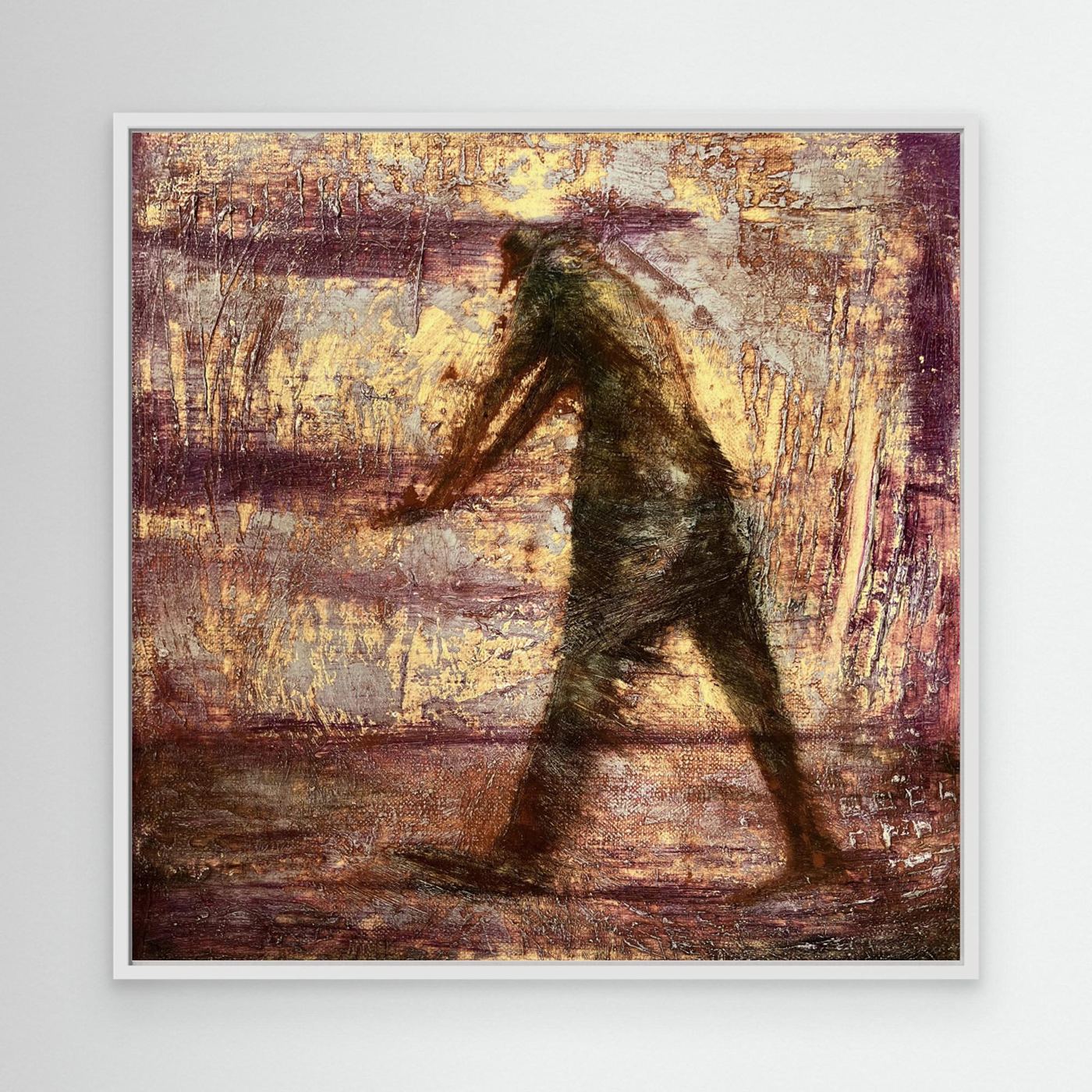 Textured Figure Walking by Christina Misuro
