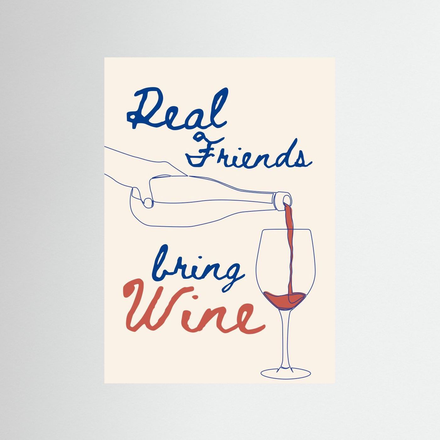 Real friends bring wine by Ohkimiko