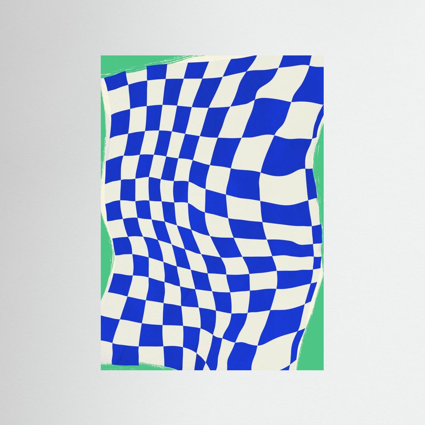 Blue Checker Cloth by Little Dean