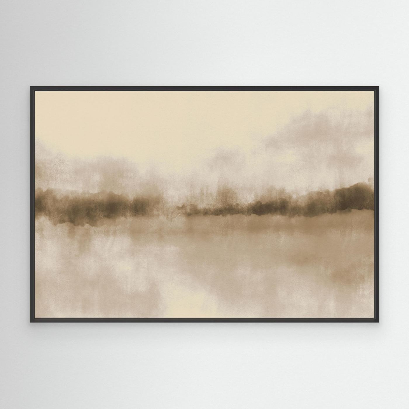 Abstract Landscape in neutral browns by Dina Dankers