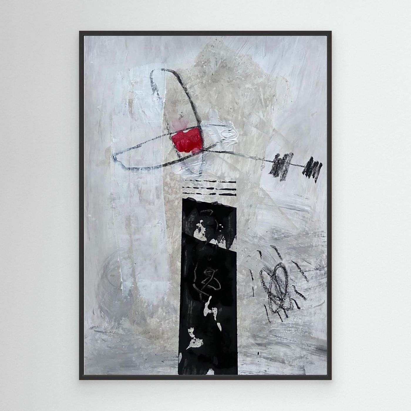 Bold Abstract Red by Afranio Raposo