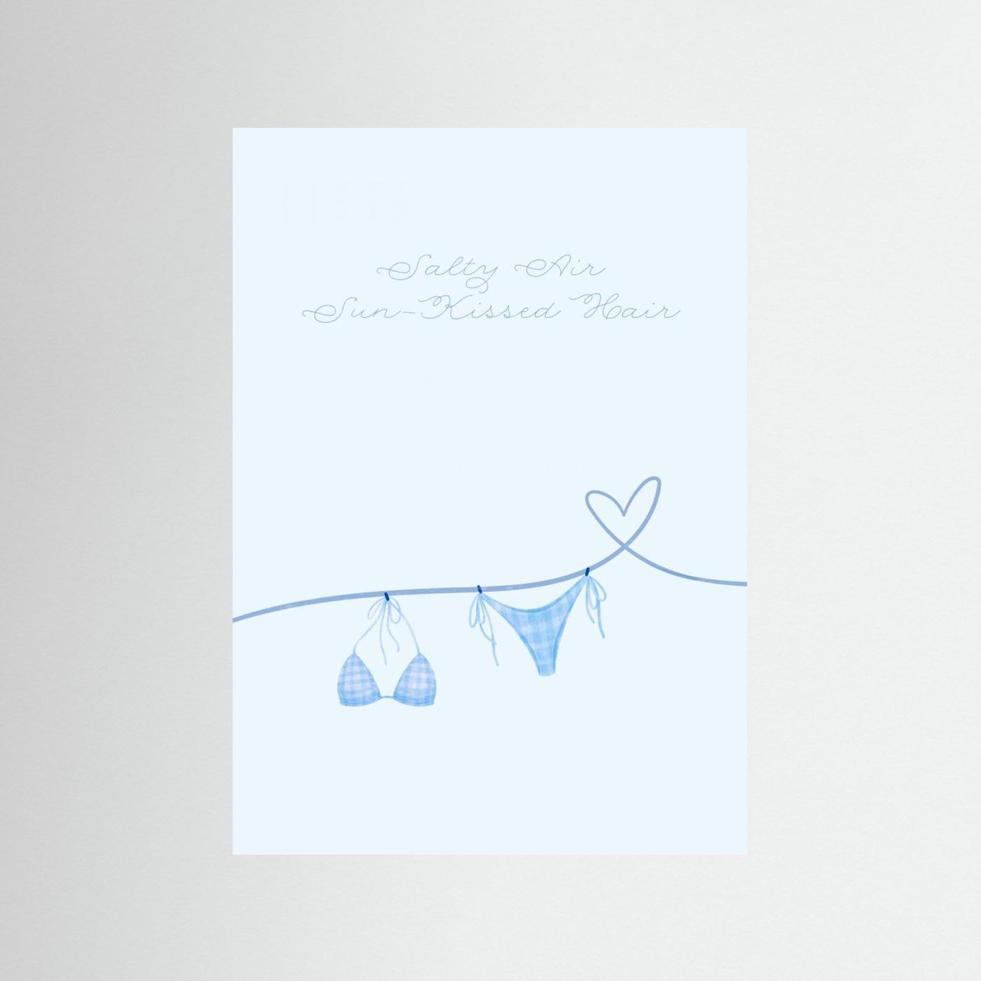 Salty Air Sun Kissed Hair Blue Bikini by Jolly And Dash