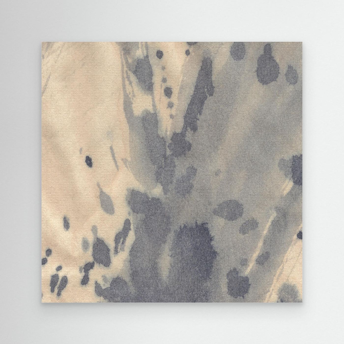 Wabi-sabi neutral minimalist watercolor painting by Dina Dankers