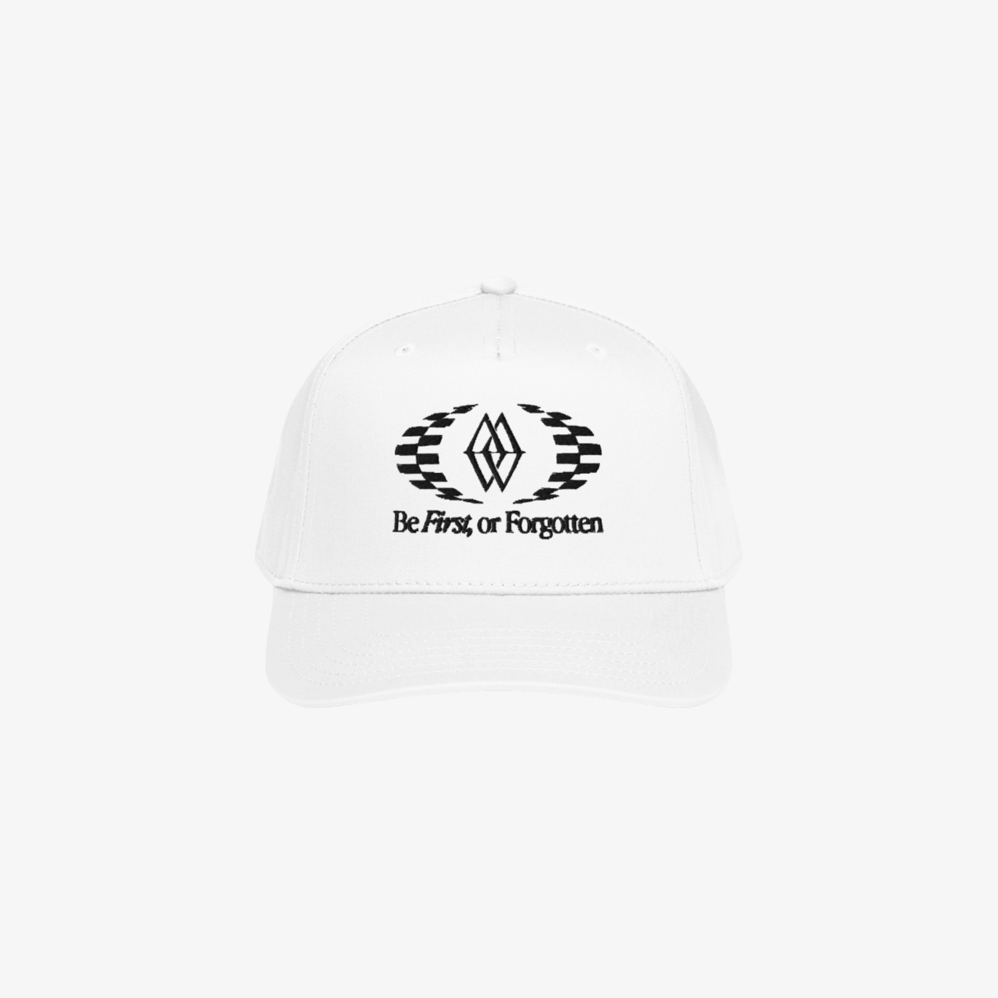 Be First or Forgotten 5-Panel Hat - White