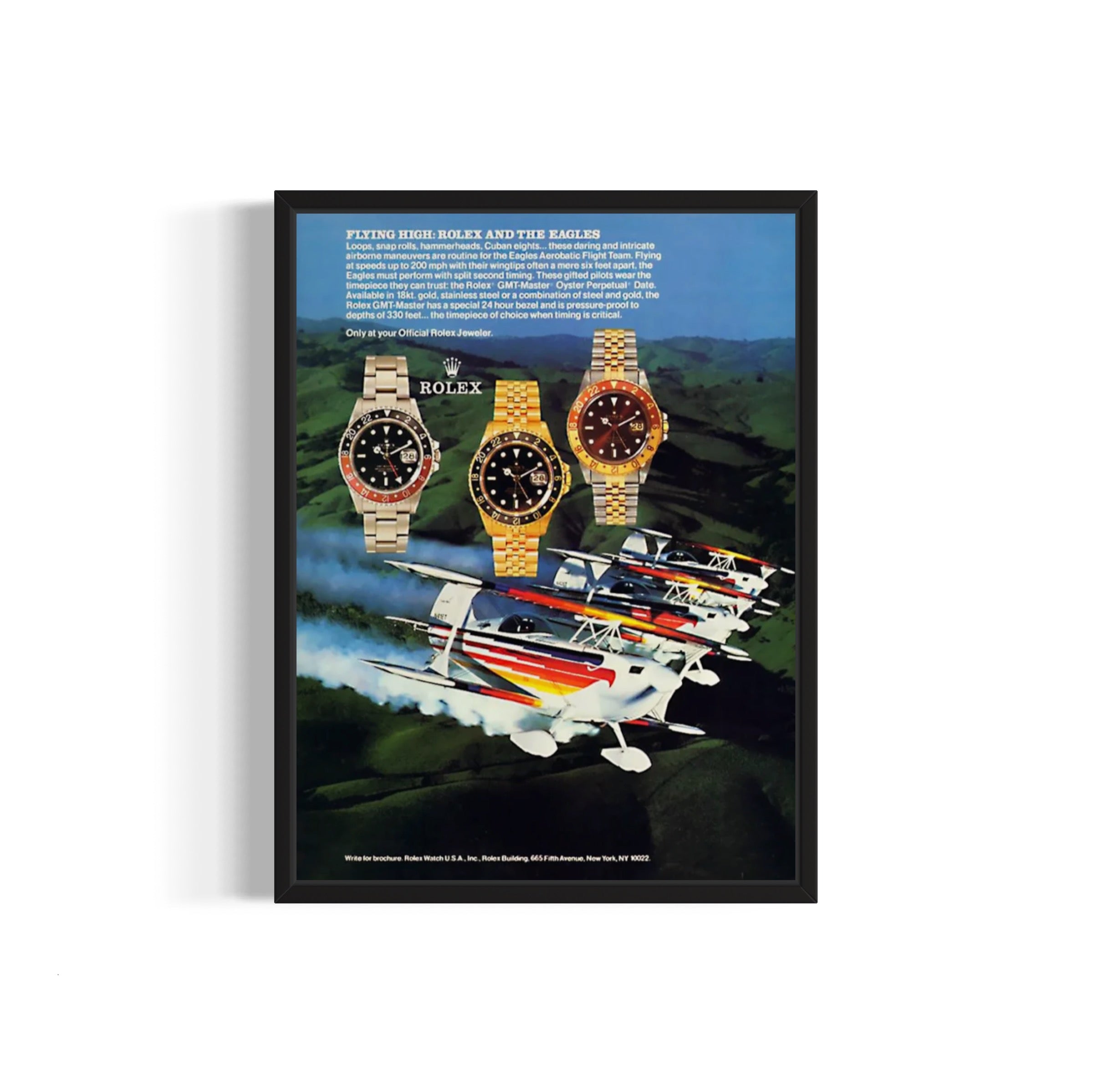 Vintage rolex online poster