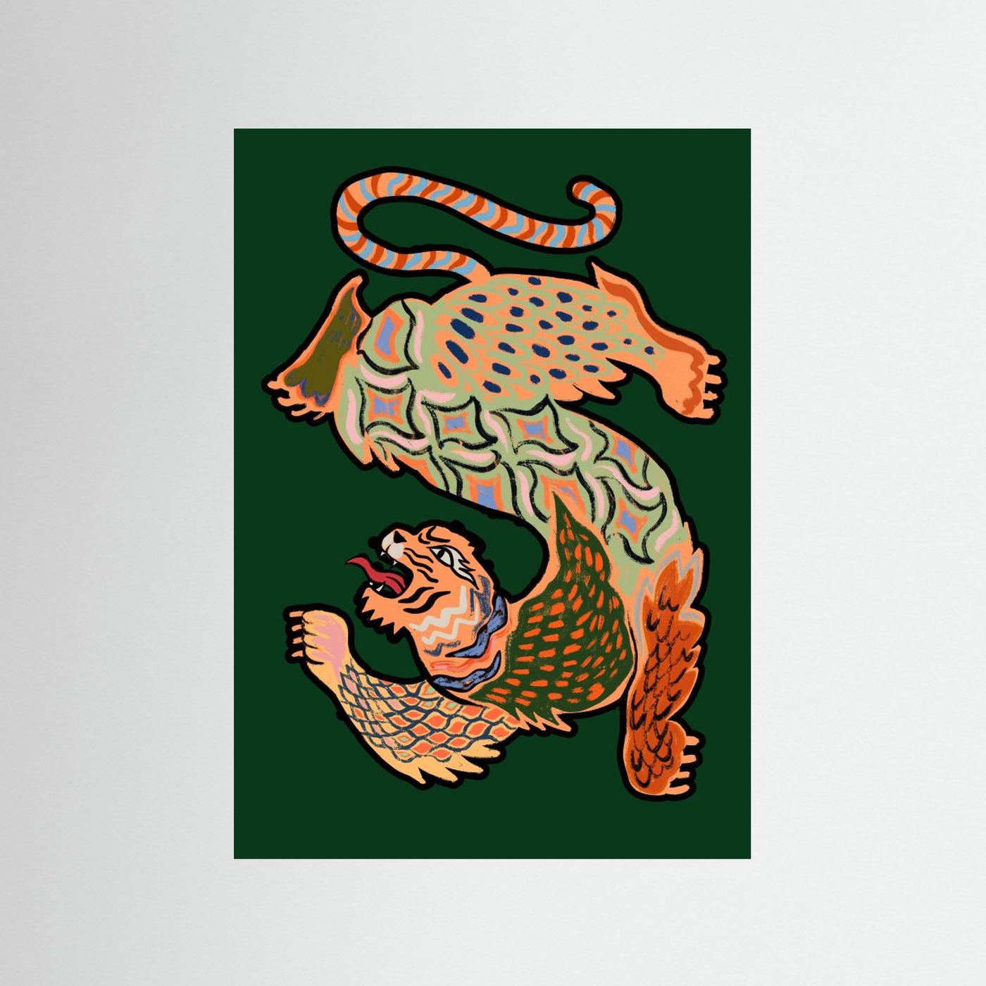 Asiantiger Green by Arty Guava
