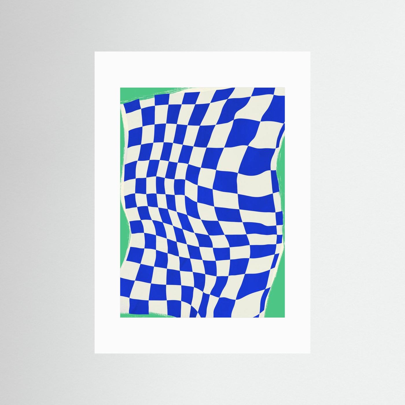 Blue Checker Cloth by Little Dean