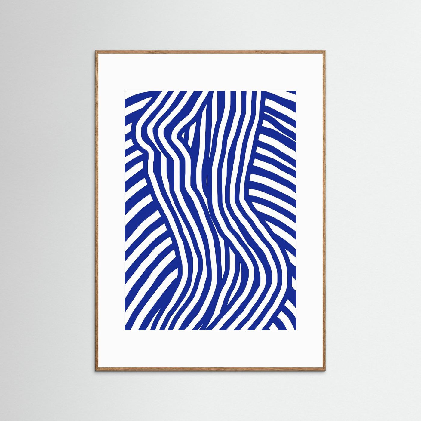 Blue and White Striped Nude by Little Dean