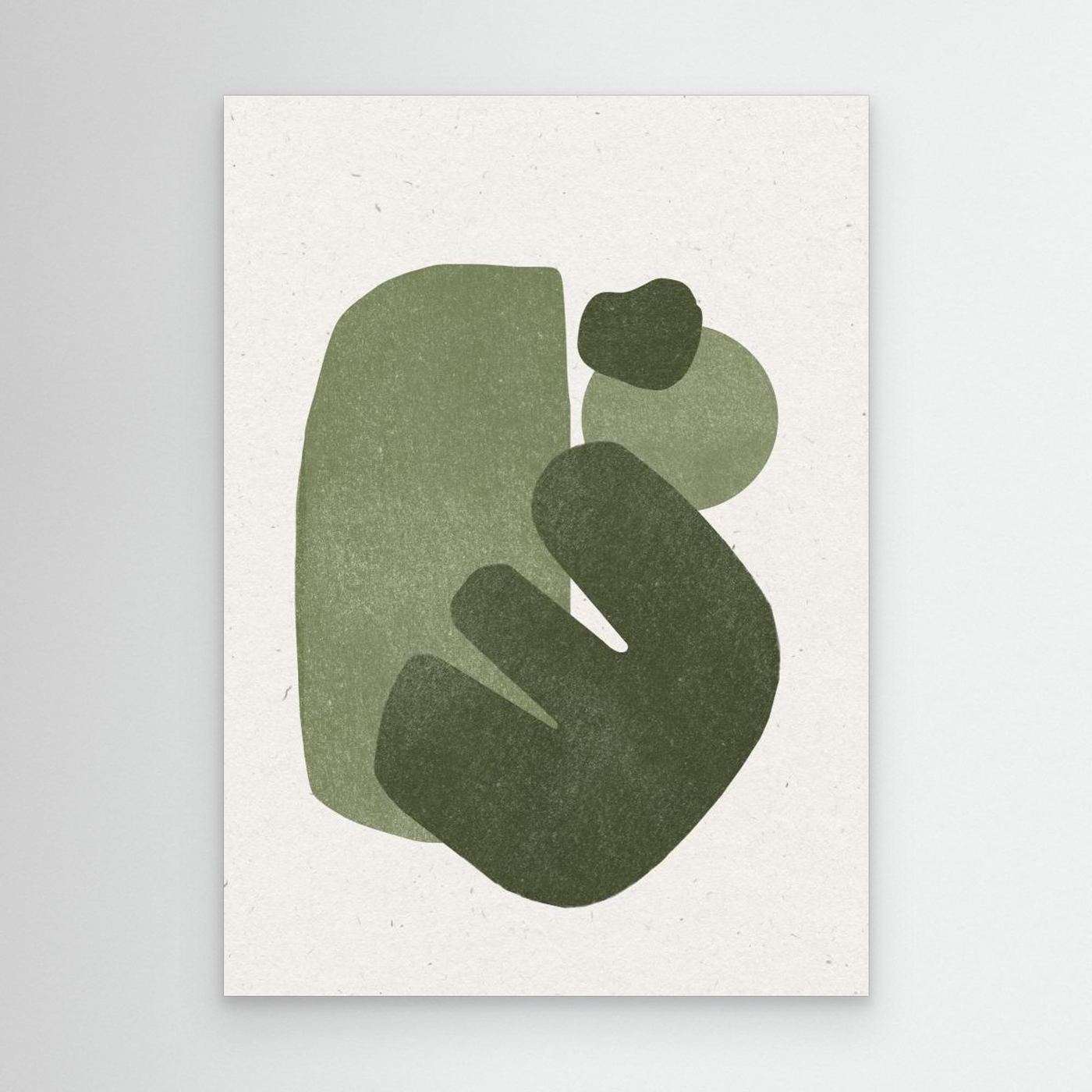 Modern Green Shapes by The Miuus Studio