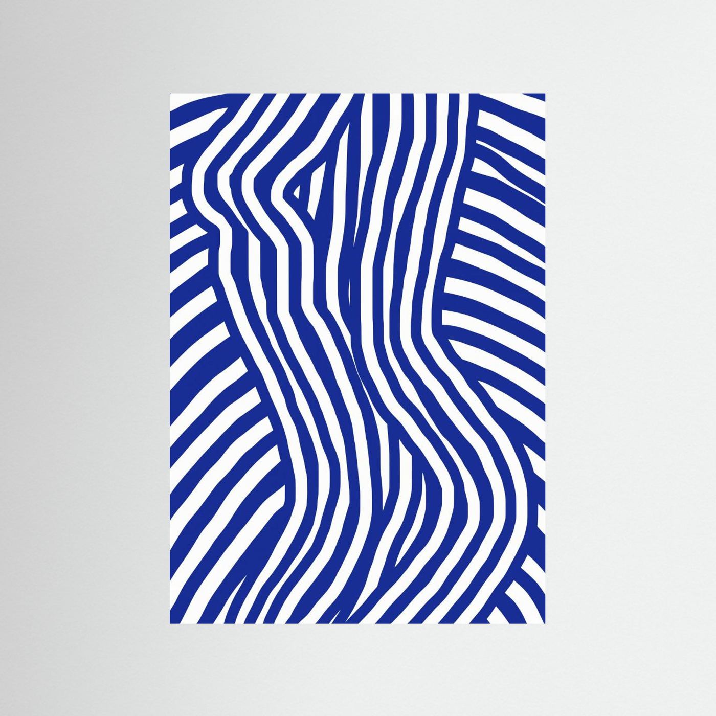 Blue and White Striped Nude by Little Dean
