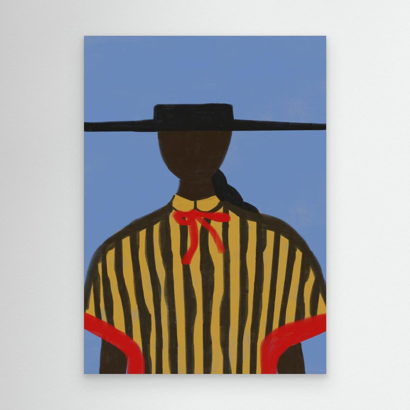 Bold Hat Woman and Stripes New Mexico Style by Miuus