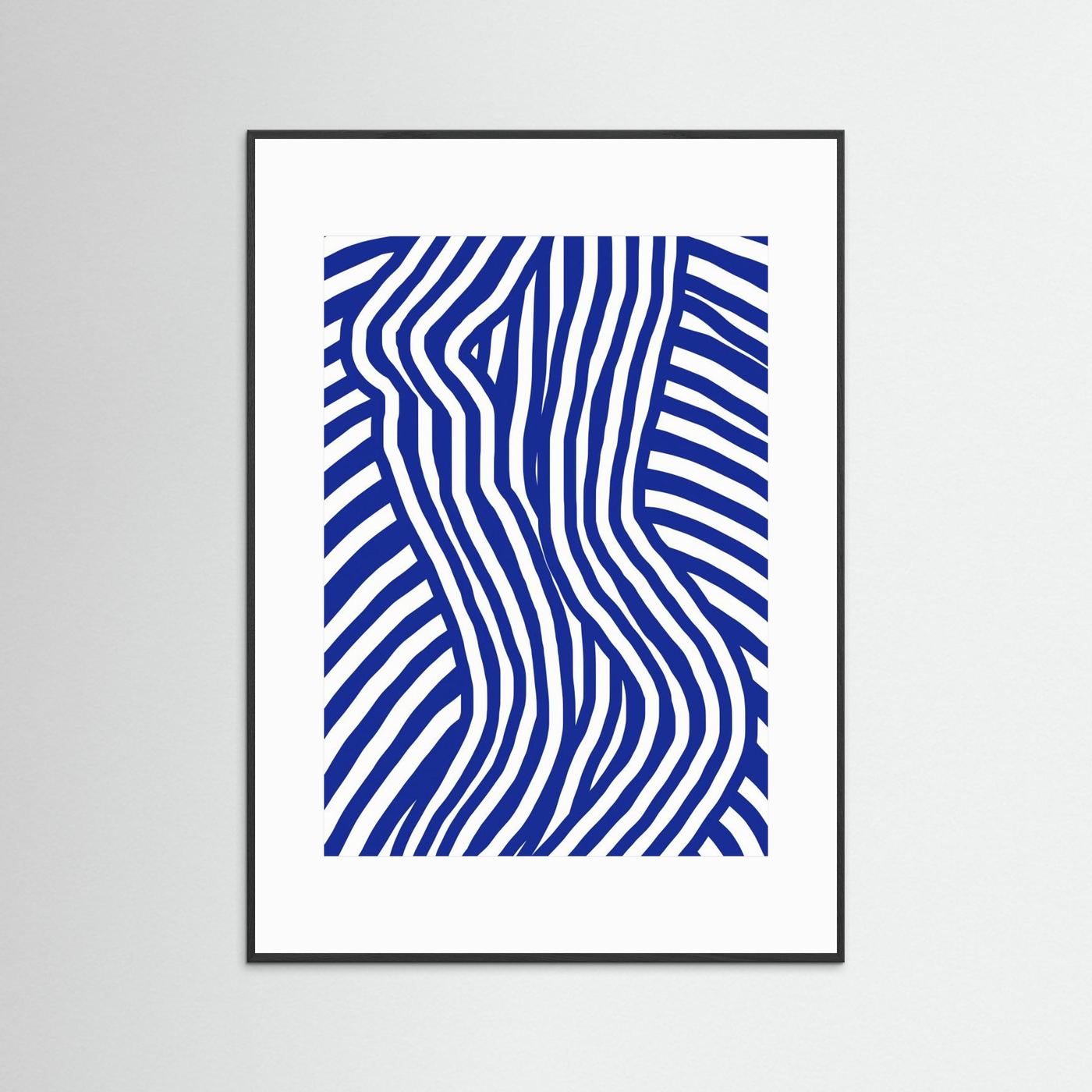 Blue and White Striped Nude by Little Dean