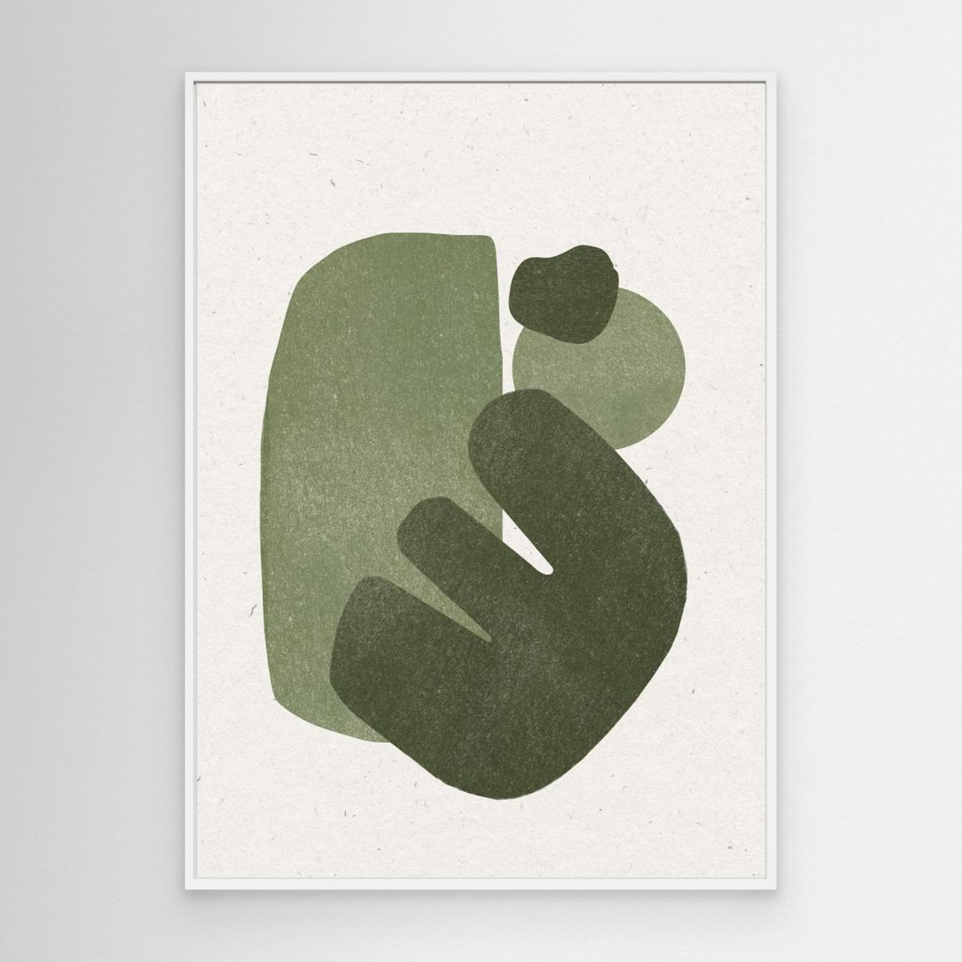 Modern Green Shapes by The Miuus Studio