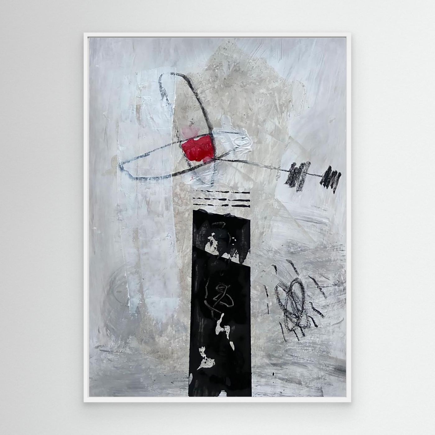 Bold Abstract Red by Afranio Raposo