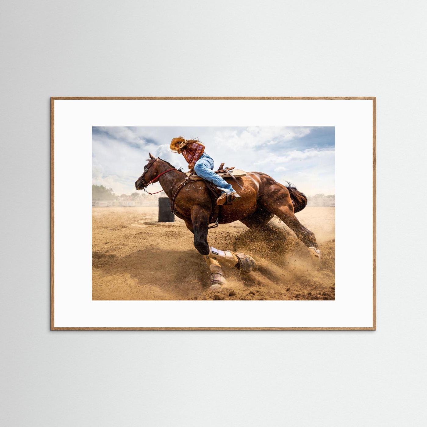 Barrel Racing Action