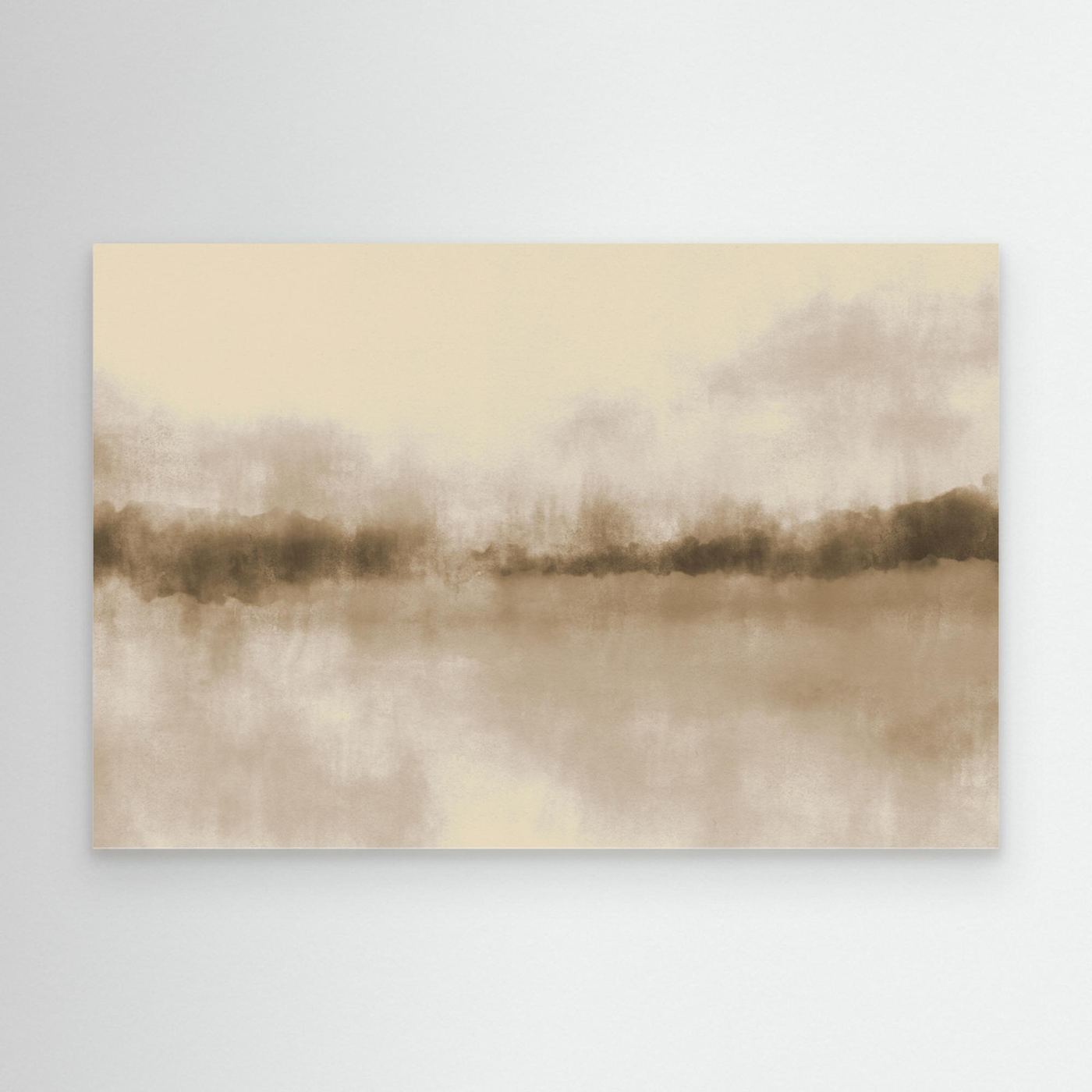 Abstract Landscape in neutral browns by Dina Dankers