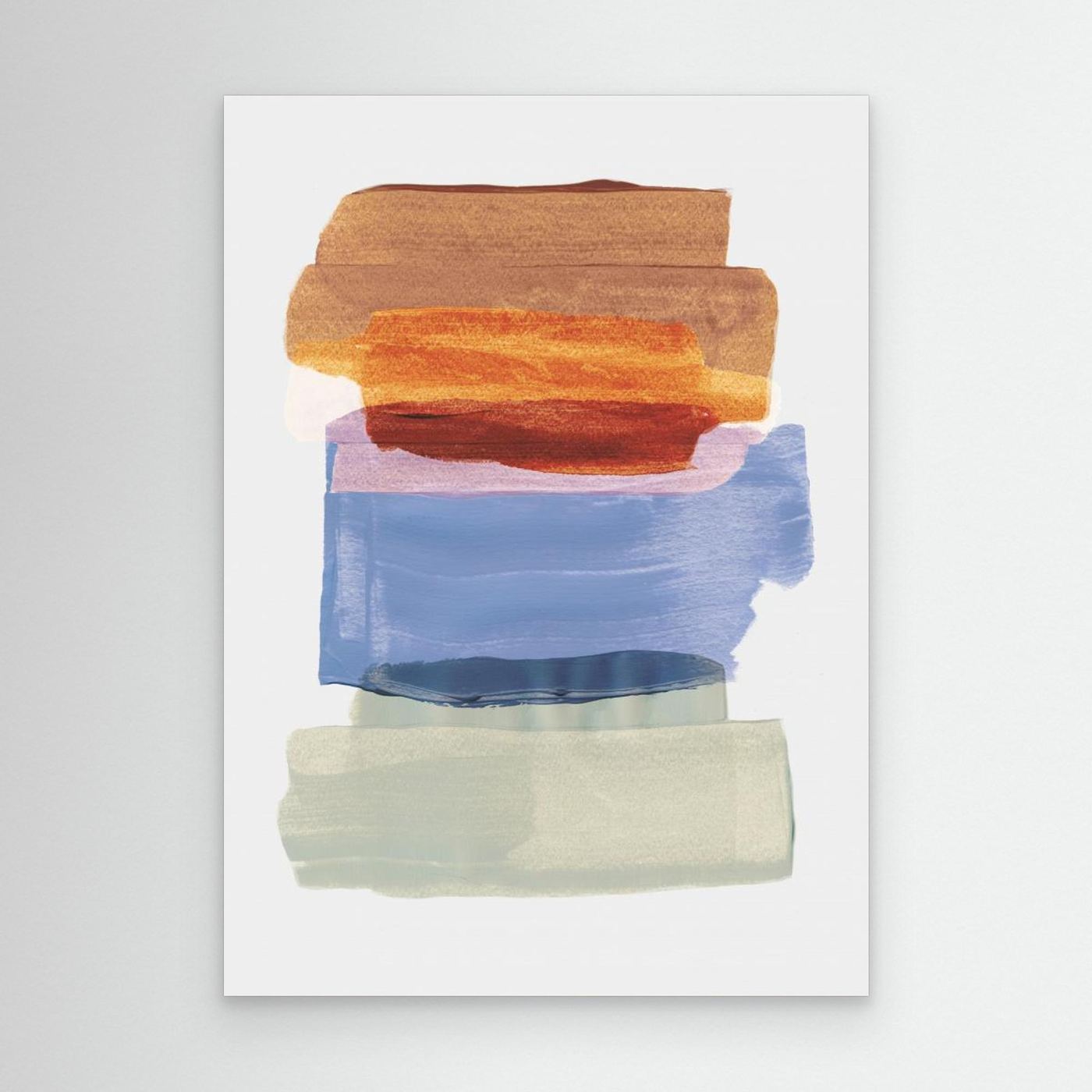 Abstract Brush Strokes 49 A1 by Mareike Böhmer