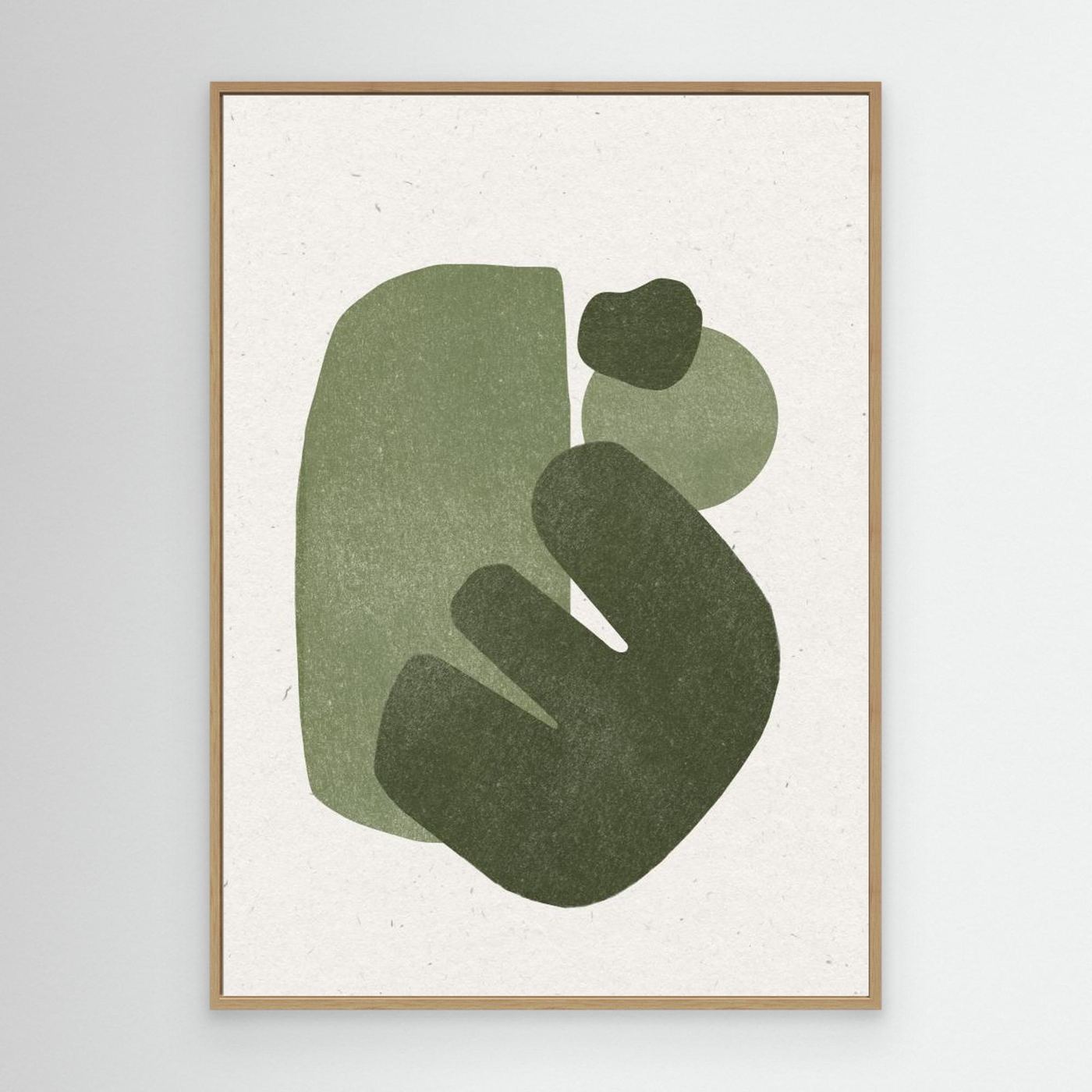 Modern Green Shapes by The Miuus Studio