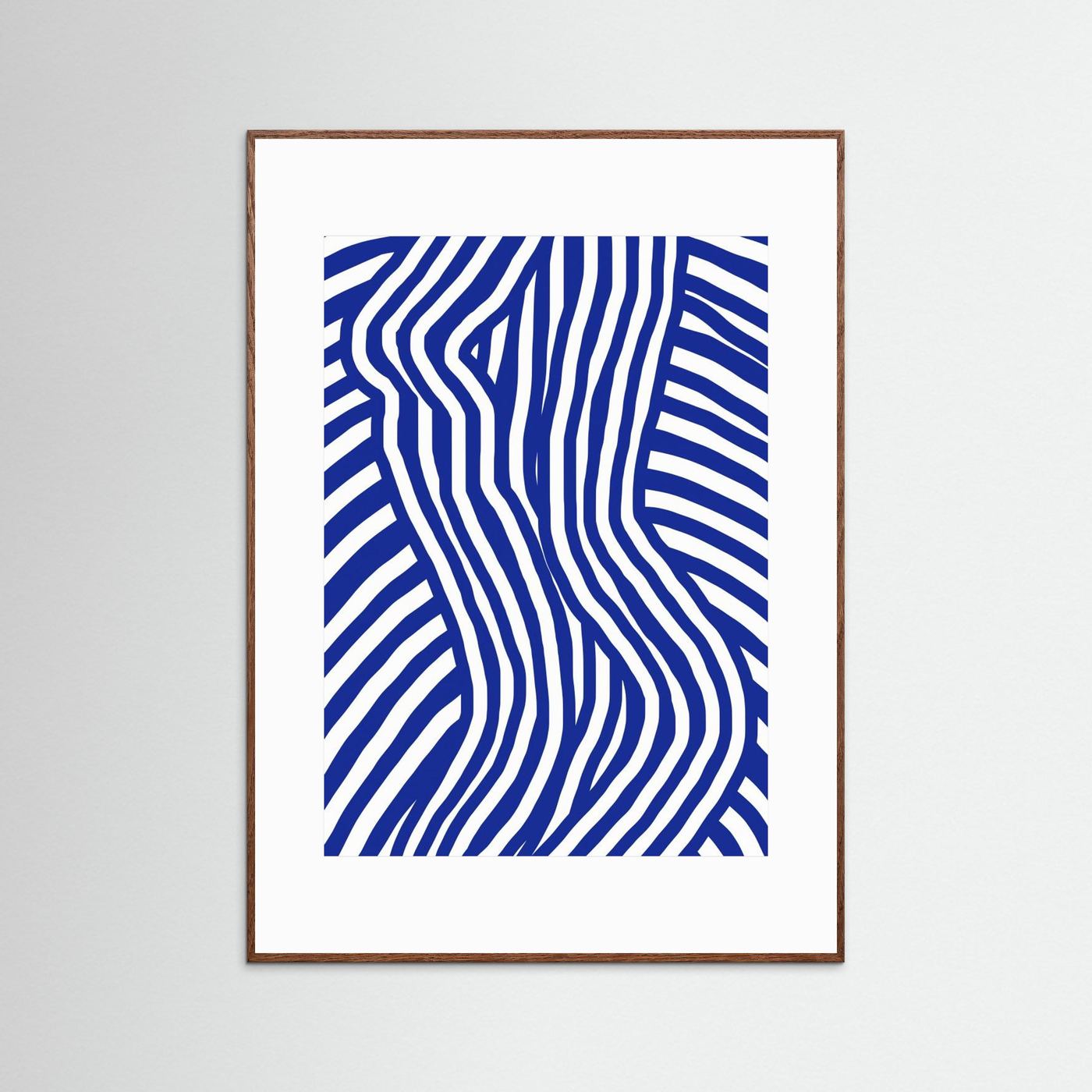 Blue and White Striped Nude by Little Dean