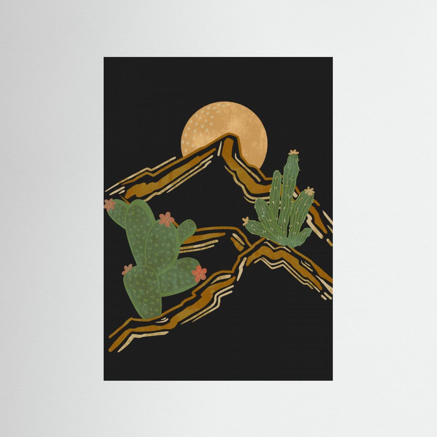Rocky Mountain and Cactus by Nikita Jariwala