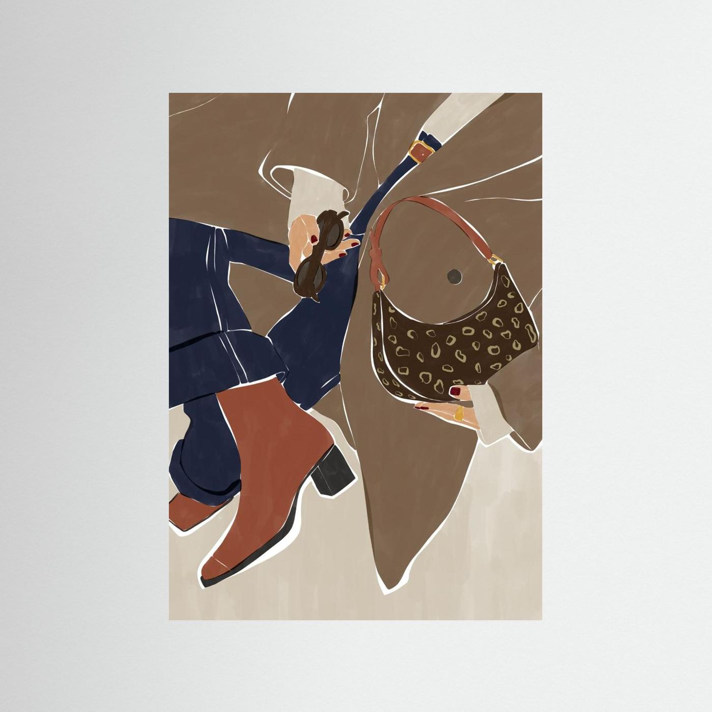 Fall Fashion Vibes Art Print By Ivy Green Illustrations by Ivy Green Illustrations