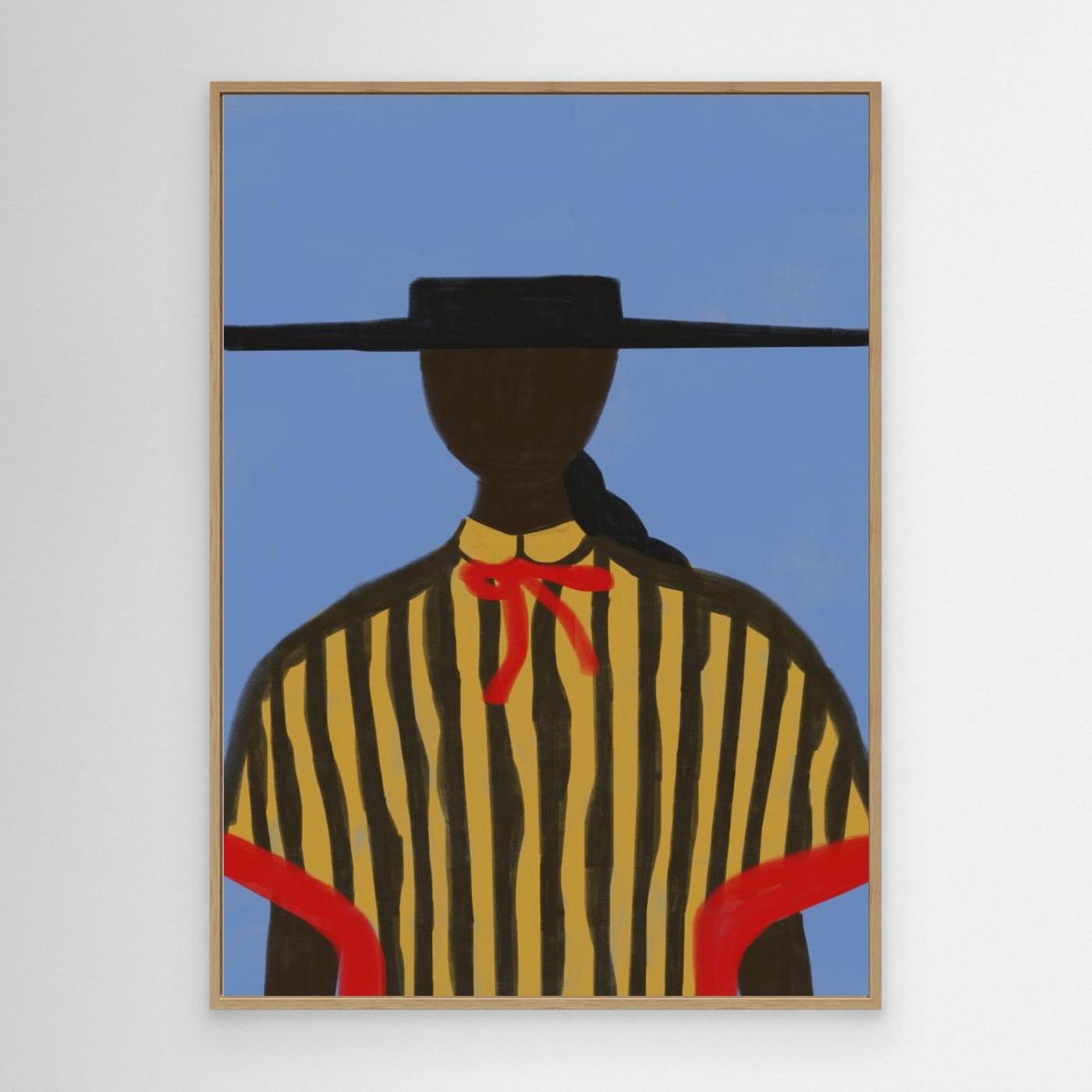 Bold Hat Woman and Stripes New Mexico Style by Miuus