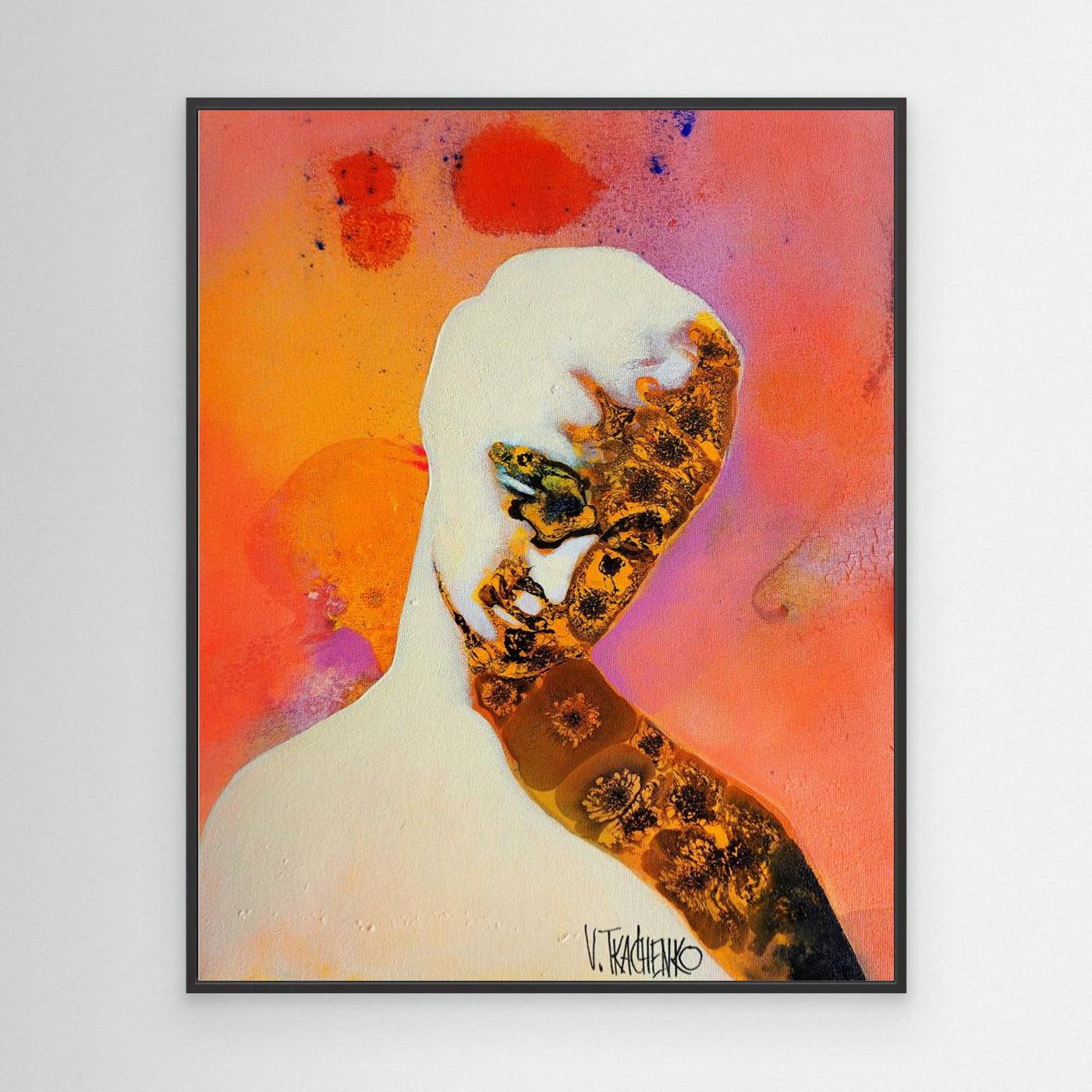 Abstract Golden Figure by Victor Tkachenko