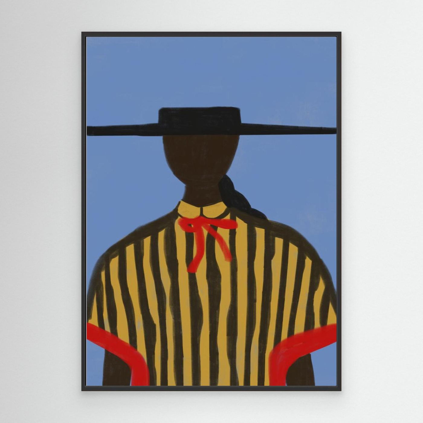 Bold Hat Woman and Stripes New Mexico Style by Miuus