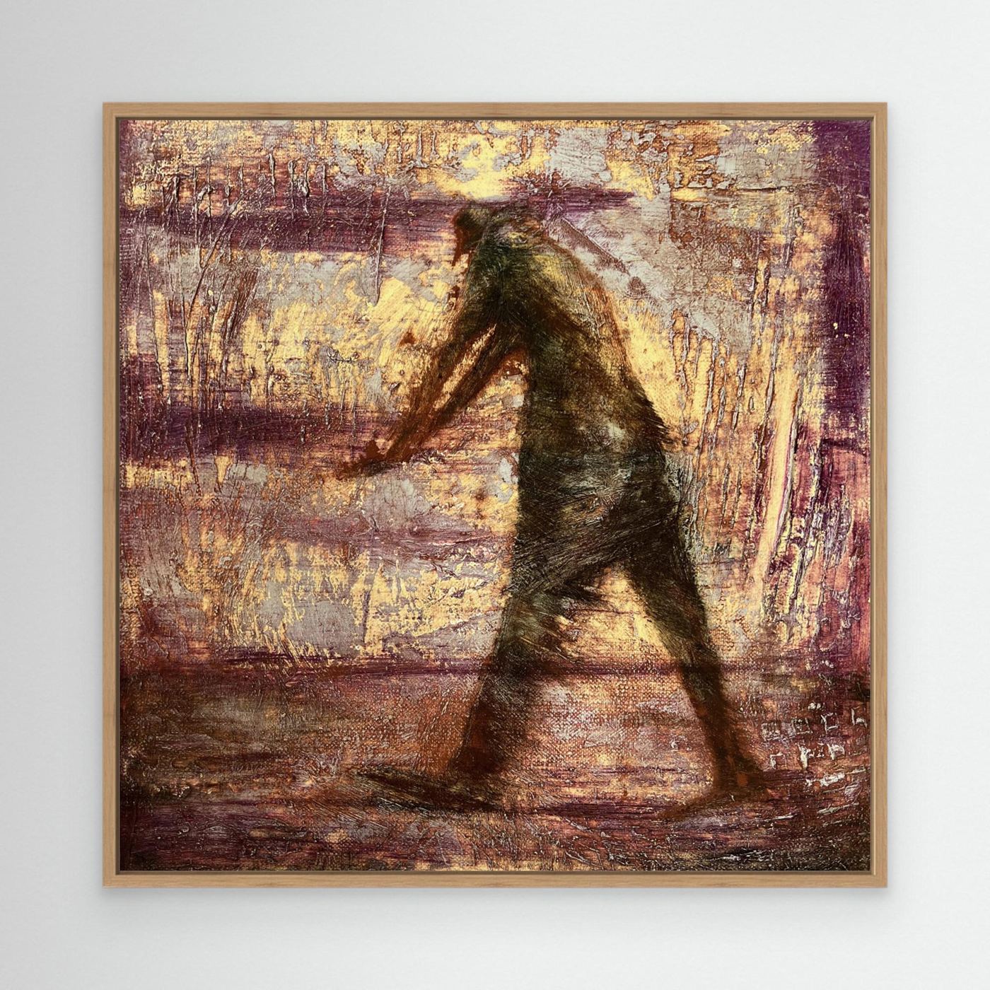 Textured Figure Walking by Christina Misuro